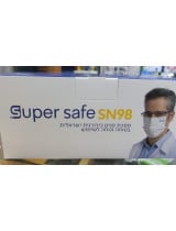 מסכות כירורגיות בצבע לבן מיוצר בישראל 50 יחידות SN98 Super Safe