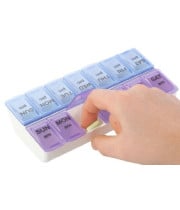 קופסא שבועית לארגון תרופות פעמיים ביום אפקס | APEX Weekly Twice-a-Day Pill Organizer